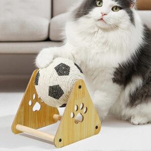 Cat Scratcher with Ball: Sisal Cat Scratch Stand - Large Kitten Scratching